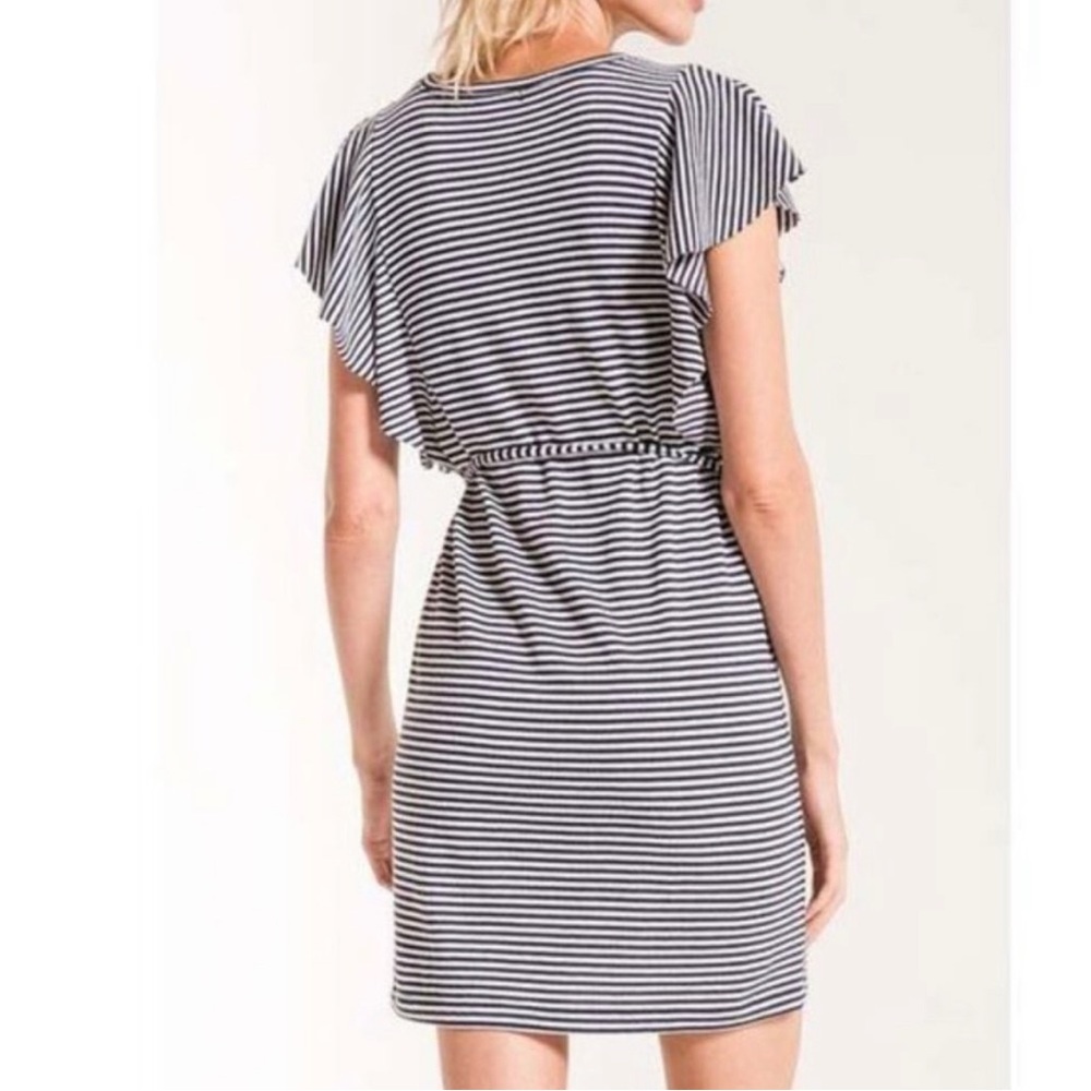 Z Supply the Capri Stripe Ruffle Dress Size small, excellent condition - Picture 4 of 9
